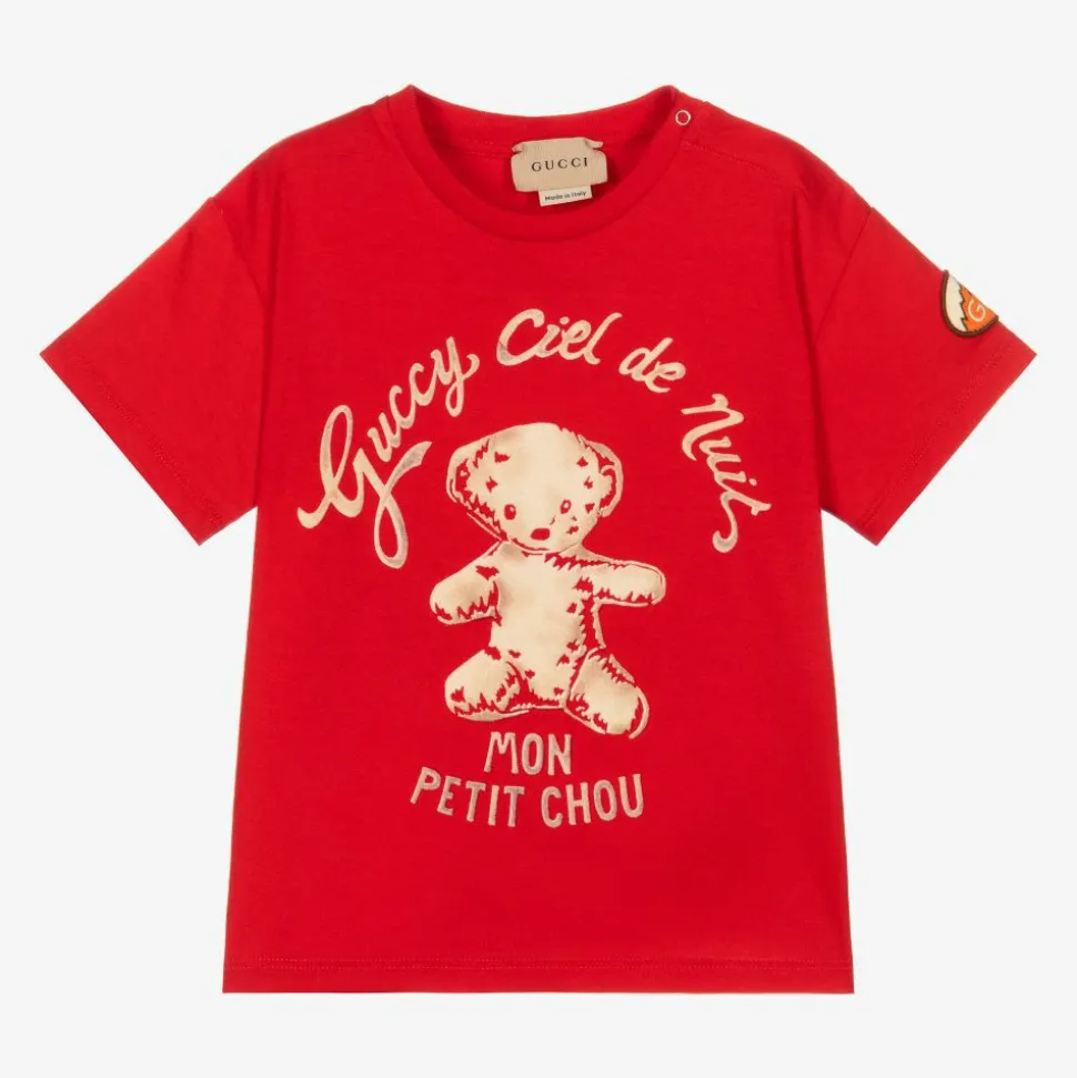 Red Cotton Logo T-Shirt