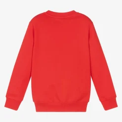 Red Cotton Teddy Bear Sweatshirt