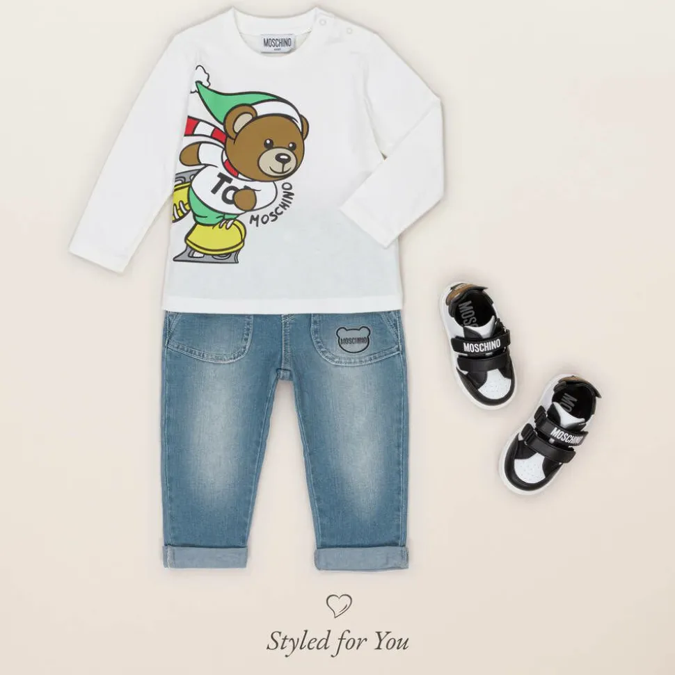 Red Cotton Teddy Bear Sweatshirt