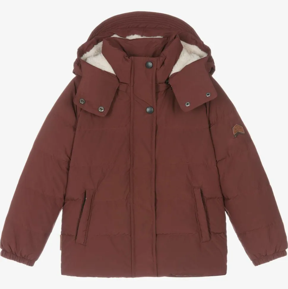 Red Down Padded Puffer Coat