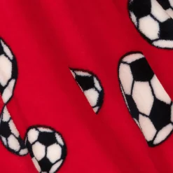 Red Football Fleece Dressing Gown