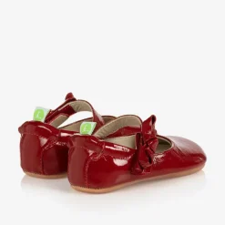 Red Leather Baby Shoes