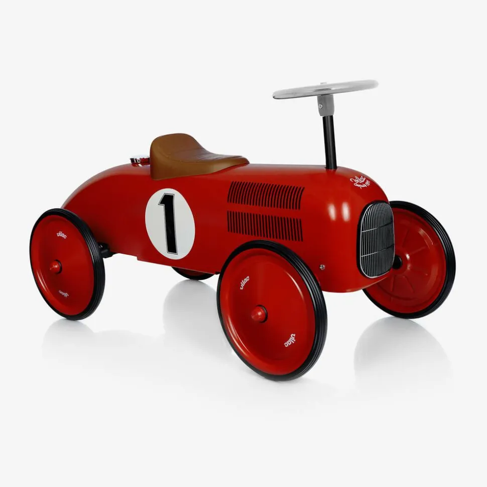 Red Ride-On Vintage Car (76cm)