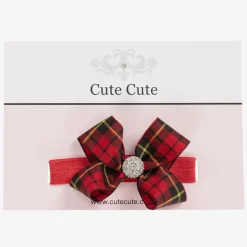 Red Tartan Headband (7cm)