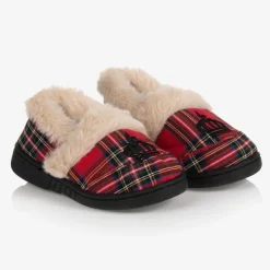 Red Tartan Slippers