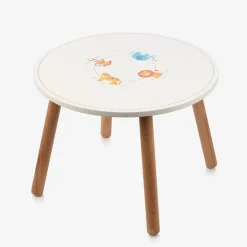 Round White Wooden Animal Table (60cm)