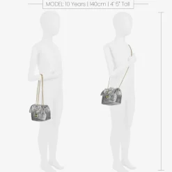 Silver Bow Handbag (17cm)
