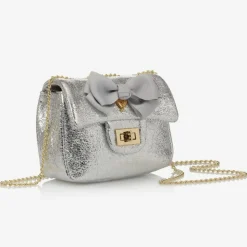 Silver Bow Handbag (17cm)