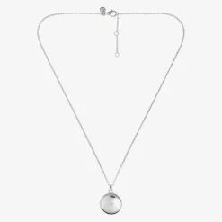 Silver Personalised Round Locket (38cm)