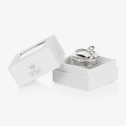 Silver Plated Hairlock Box (5cm)