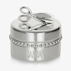 Silver Plated Hairlock Box (5cm)