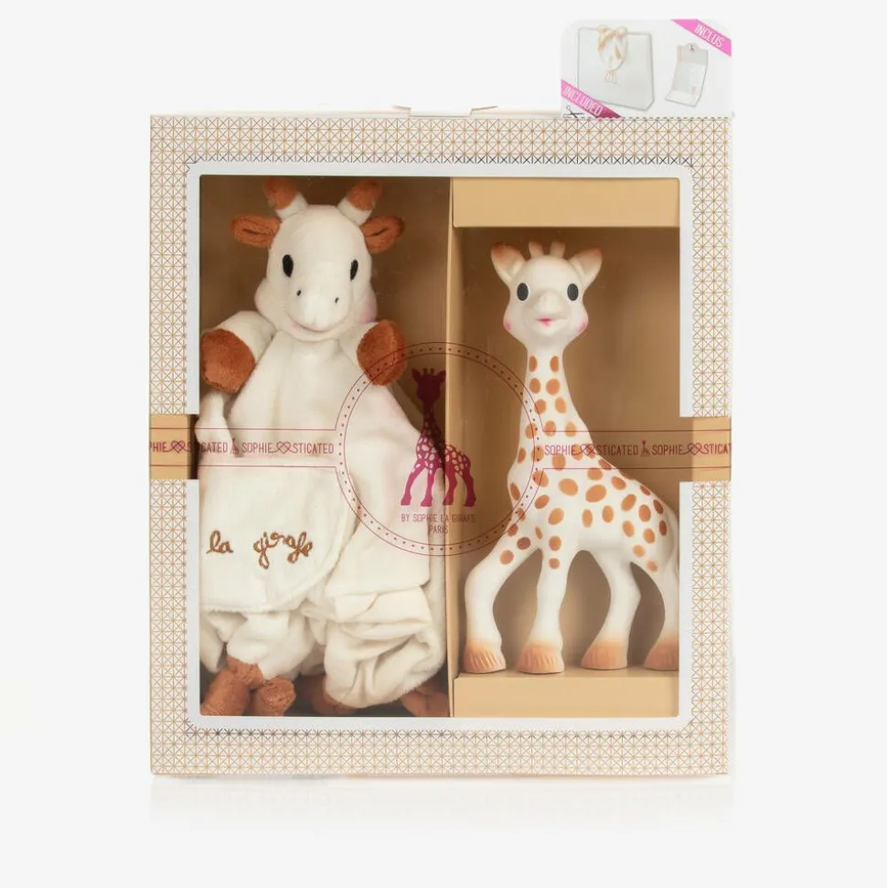 Sophie Rubber Teether & Doudou Gift Set