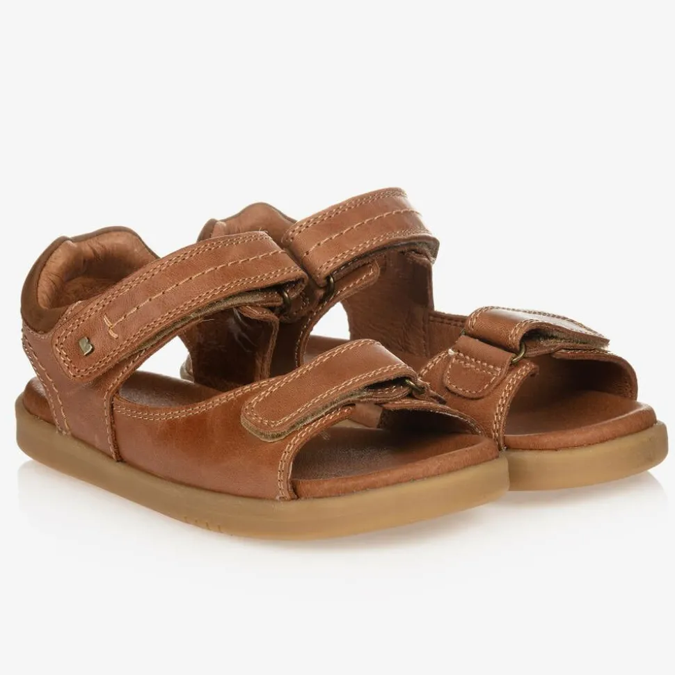Tan Brown Leather Sandals