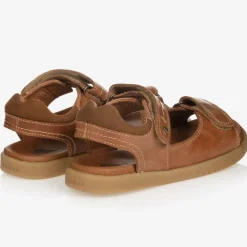 Tan Brown Leather Sandals