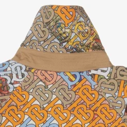 Teen Beige Monogram Trench Coat