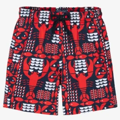 Teen Boys Blue Lobster Swim Shorts