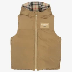 Teen Boys Check Reversible Down Gilet