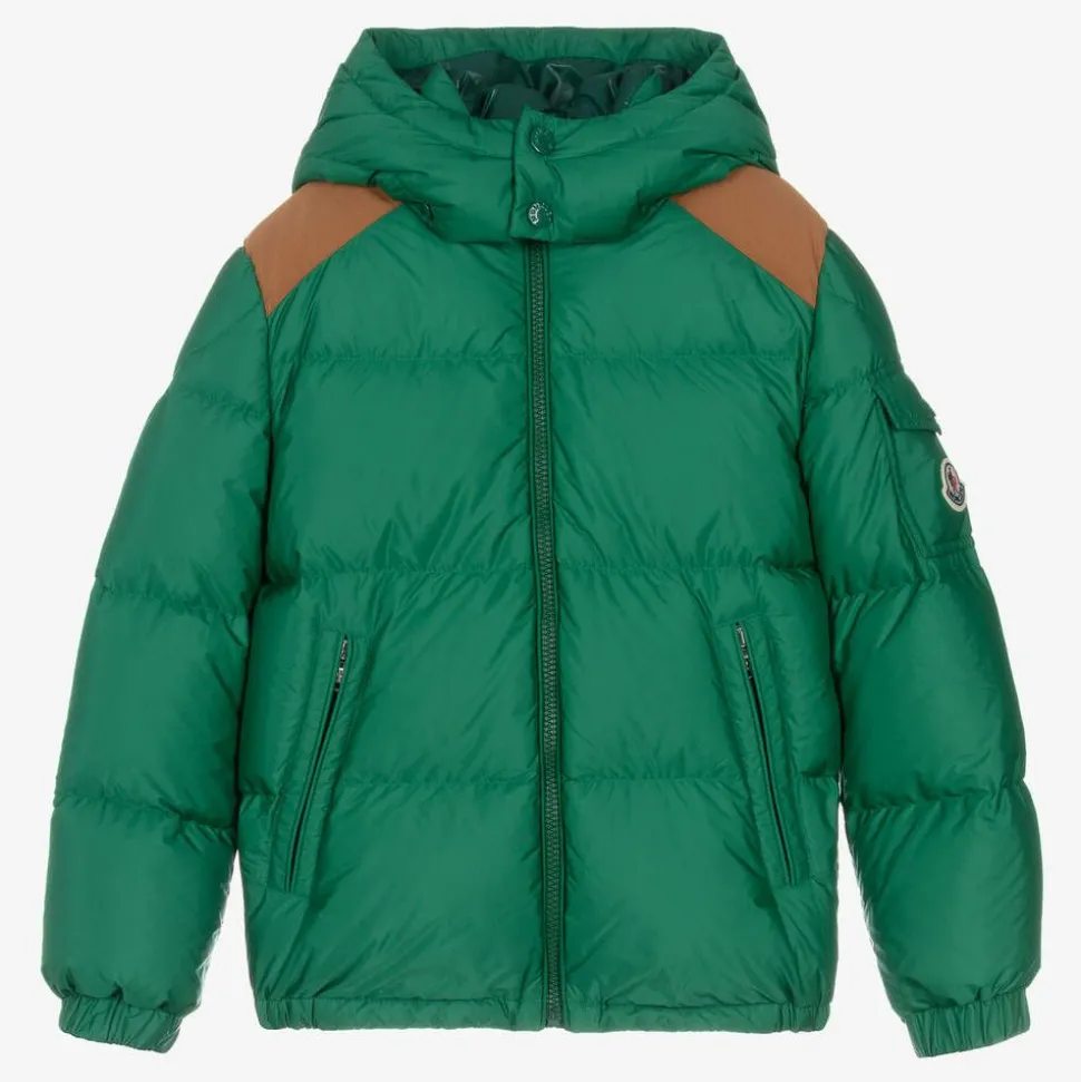 Teen Boys Green Down Padded Jake Jacket