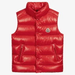 Teen Boys Red Tib Down Padded Gilet