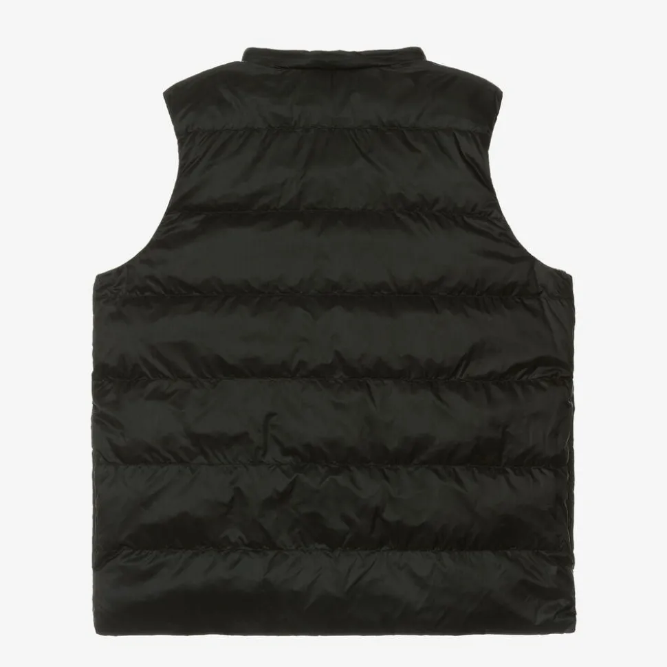 Teen Girls Beige Reversible Check Gilet