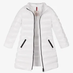 Teen Girls White Down Padded Moka Coat