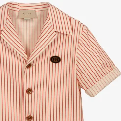 Teen Red Striped Logo Jacket