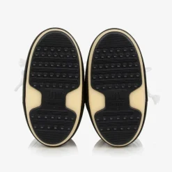 White & Black Icon Snow Boots