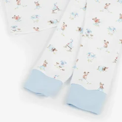 White & Blue Cotton Playground Pups Pyjamas