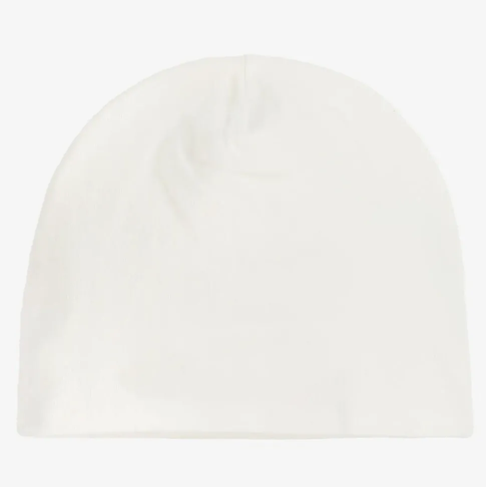 White & Gold Medusa Logo Baby Hat