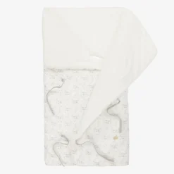 White & Grey Cotton Baby Nest (66cm)