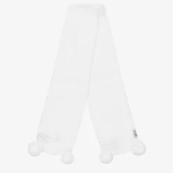 White Belle Knitted Scarf (88cm)