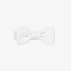 White Bow Hair Clip (5cm)