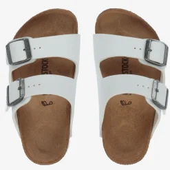 White Buckled Sandals