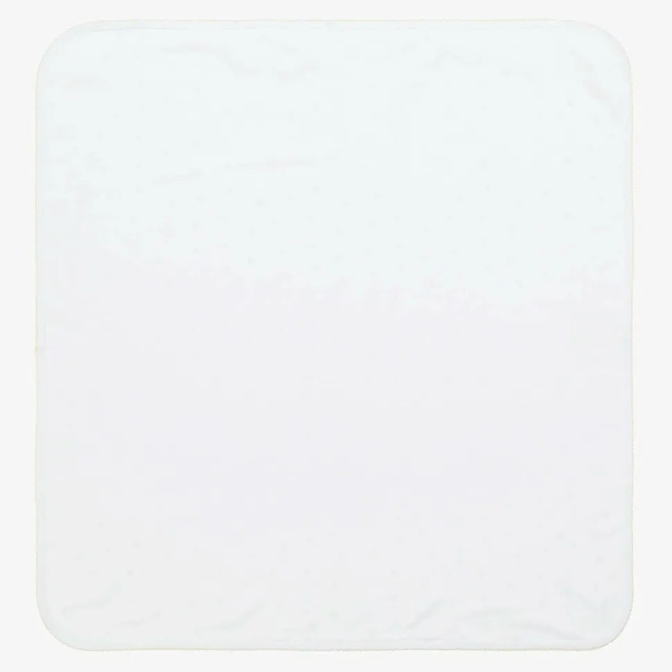 White Buzzing Bees Pima Cotton Blanket (74cm)