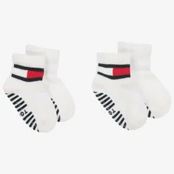 White Cotton Ankle Socks (2 Pack)