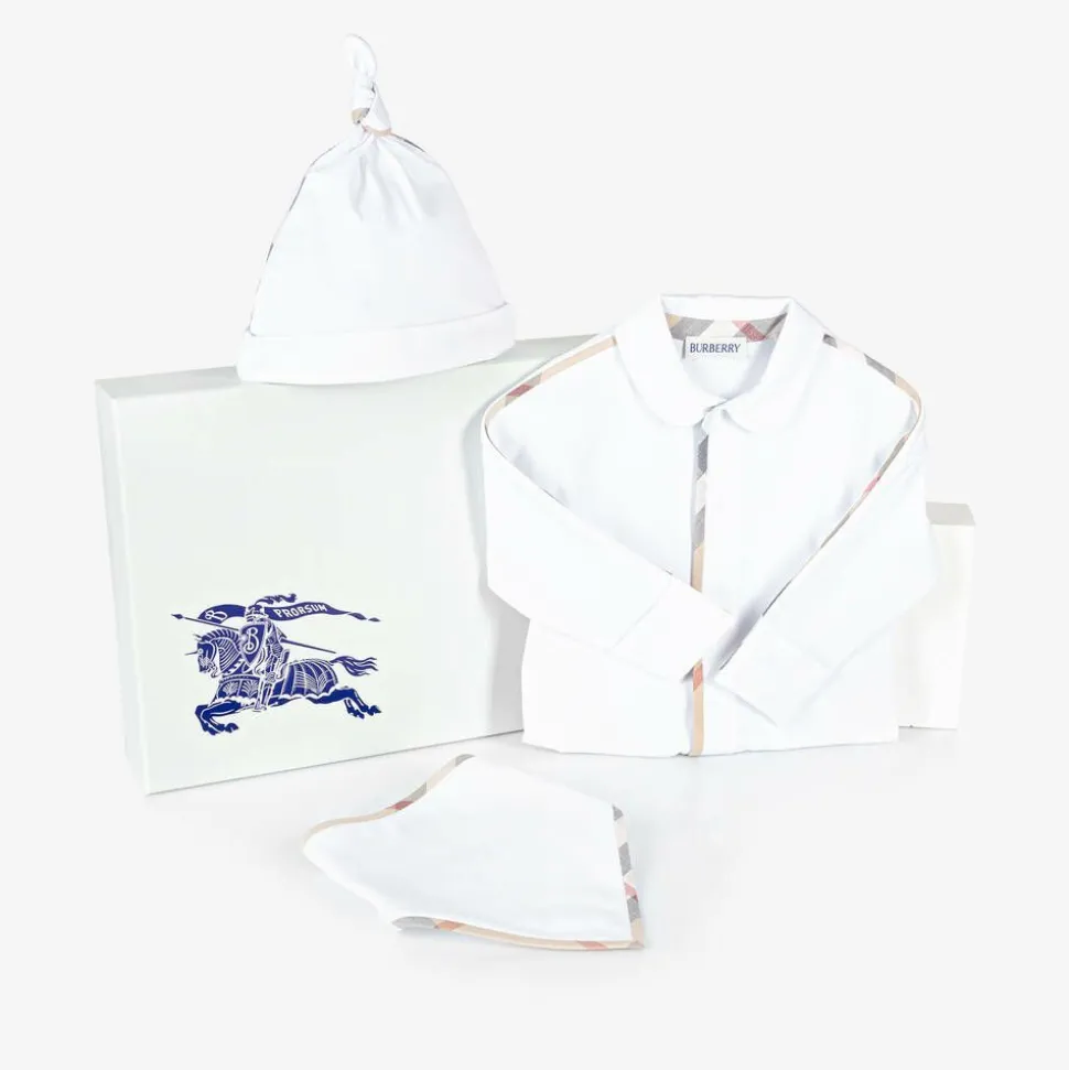 White Cotton Babygrow Gift Set