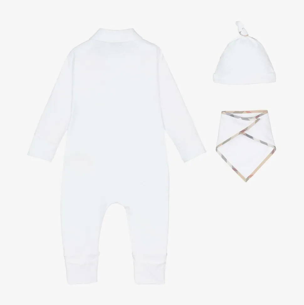 White Cotton Babygrow Gift Set