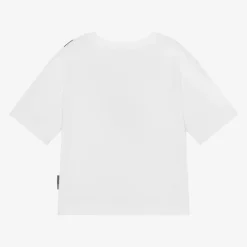 White Cotton Biker Belt Bag T-Shirt