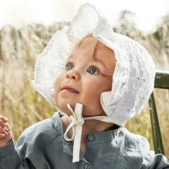 White Cotton Bonnet (SPF30)