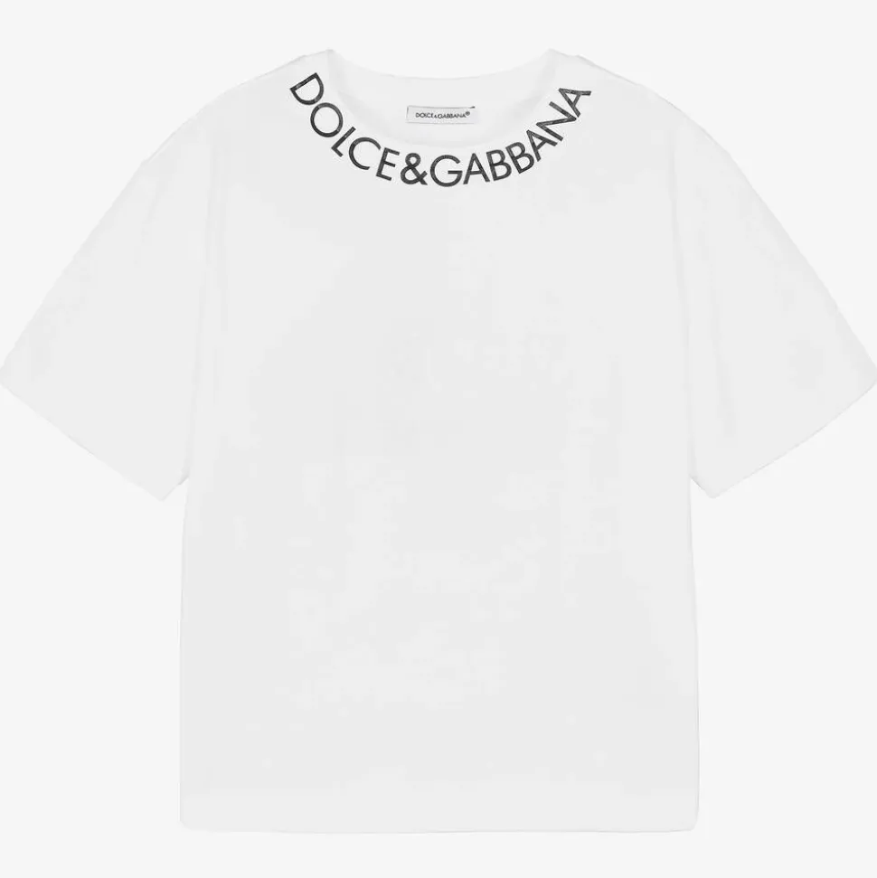 White Cotton Jersey T-Shirt