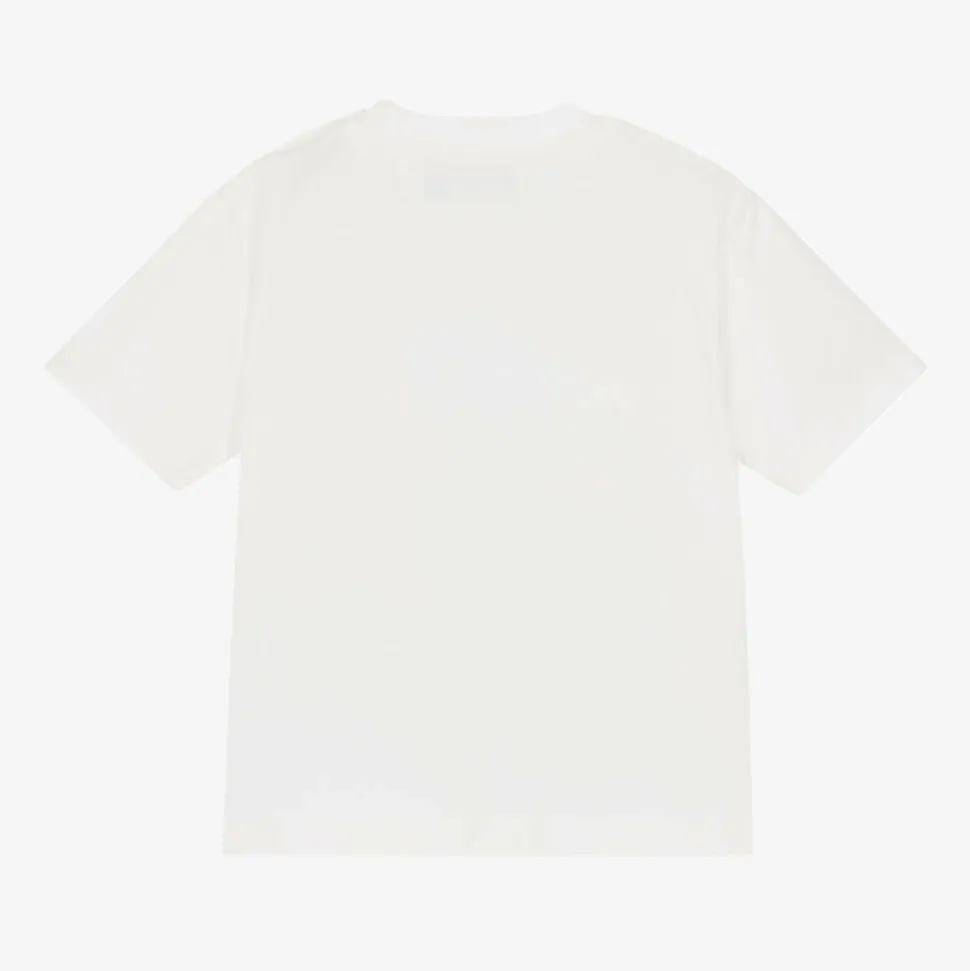 White Cotton Medusa Baby T-Shirt