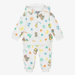 White Cotton Teddy Bear Tracksuit