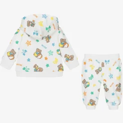 White Cotton Teddy Bear Tracksuit