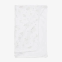 White Farm Print Baby Blanket (77cm)
