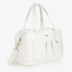 White Faux Leather Changing Bag (40cm)