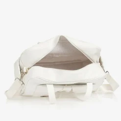 White Faux Leather Changing Bag (40cm)