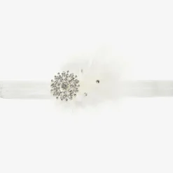 White Feather Headband