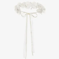 White Floral Hair Garland