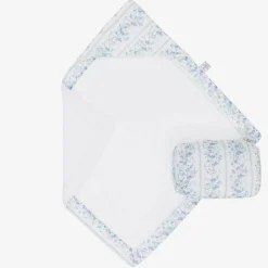 White Hooded Baby Towel & Wash Bag Set