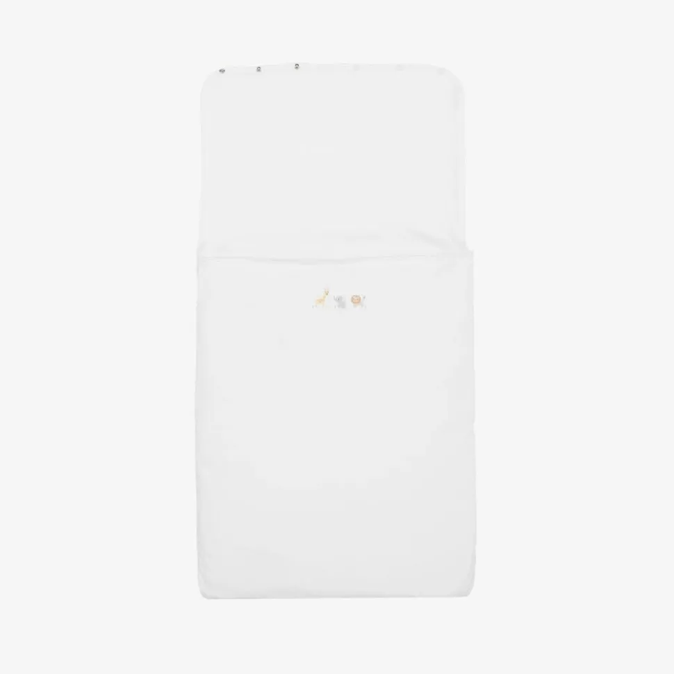 White Jungle Mates Pima Cotton Baby Nest (77cm)